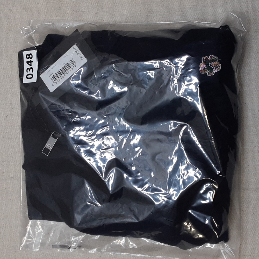 Ted Baker Tooting Merino Wool Half Zip Sweater in Navy Sz M NWT - Picture 11 of 12